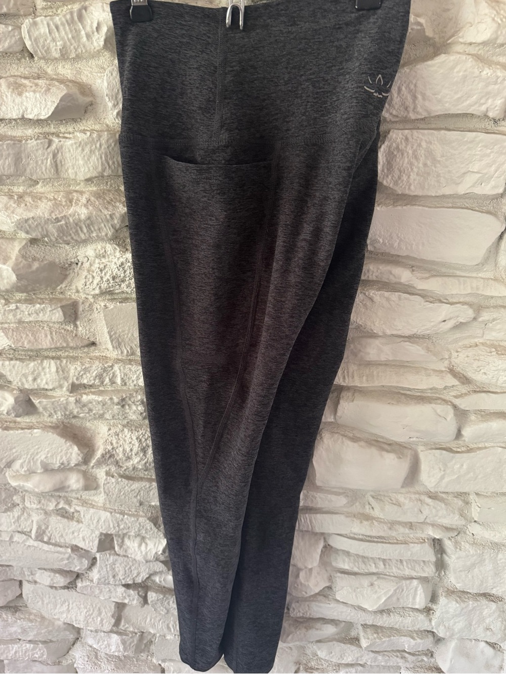 Beyond Yoga Spacedye Out Of Pocket High Waisted Midi Legging Gray READ FLAW